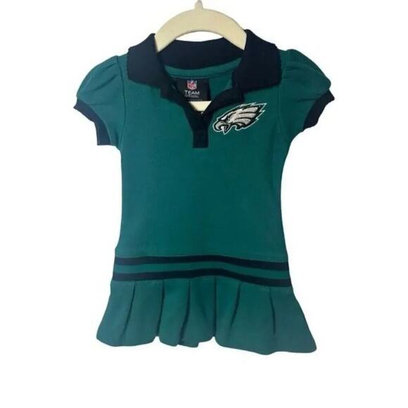 NFL Other - NFL Toddler Eagles Philadelphia Dress Green/Black Eagles Emblem Size 12 Months